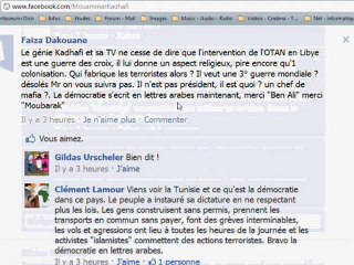 Kadhafi INFO ou INTOX ?