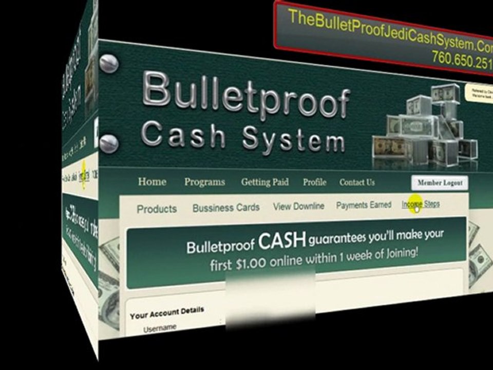 Bulletproof Cash System Review 3: Login, Income Steps & Products With Jacob Dantzler