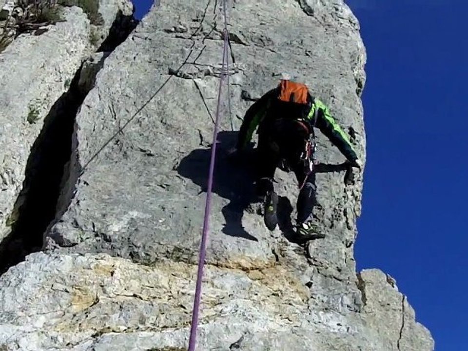 Escalade : La traversée des Florets - Dentelles de Montmirail - Gigondas (Vaucluse - France)