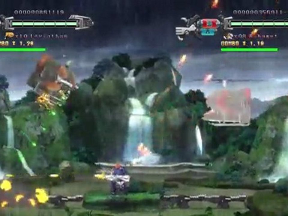 Hard Corps Uprising Jungle 2 joueurs en mode Rising