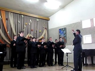 Grupul vocal psaltic al Seminarului Teologic Liceal "Veniamin Costachi" de la Manastirea Neamt