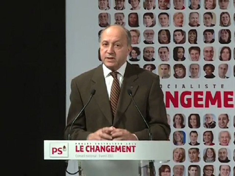Discours de Laurent Fabius au conseil national du projet