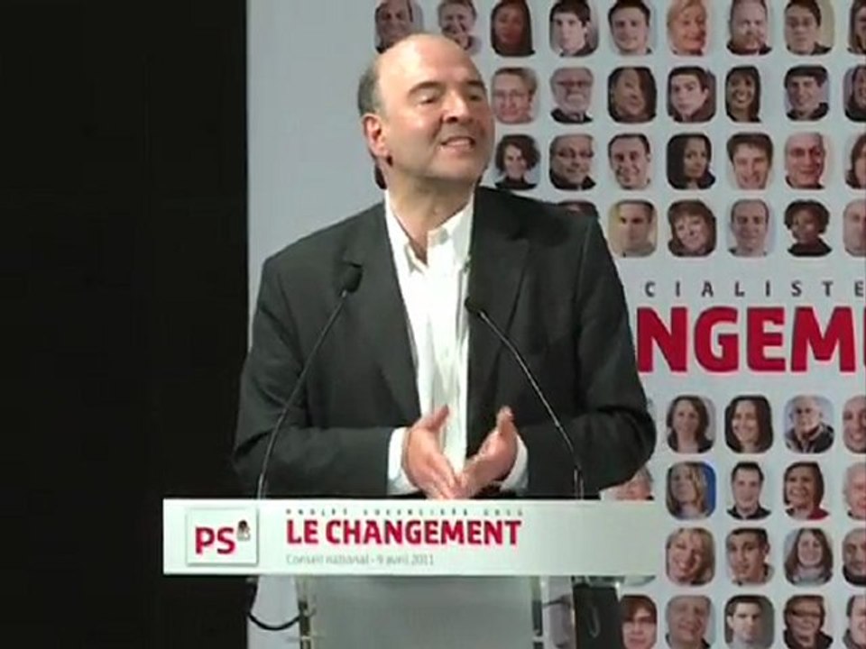Discours de Pierre Moscovici au conseil national du projet