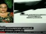 Injusta, decisión de absolver a Posada Carriles dice vícti