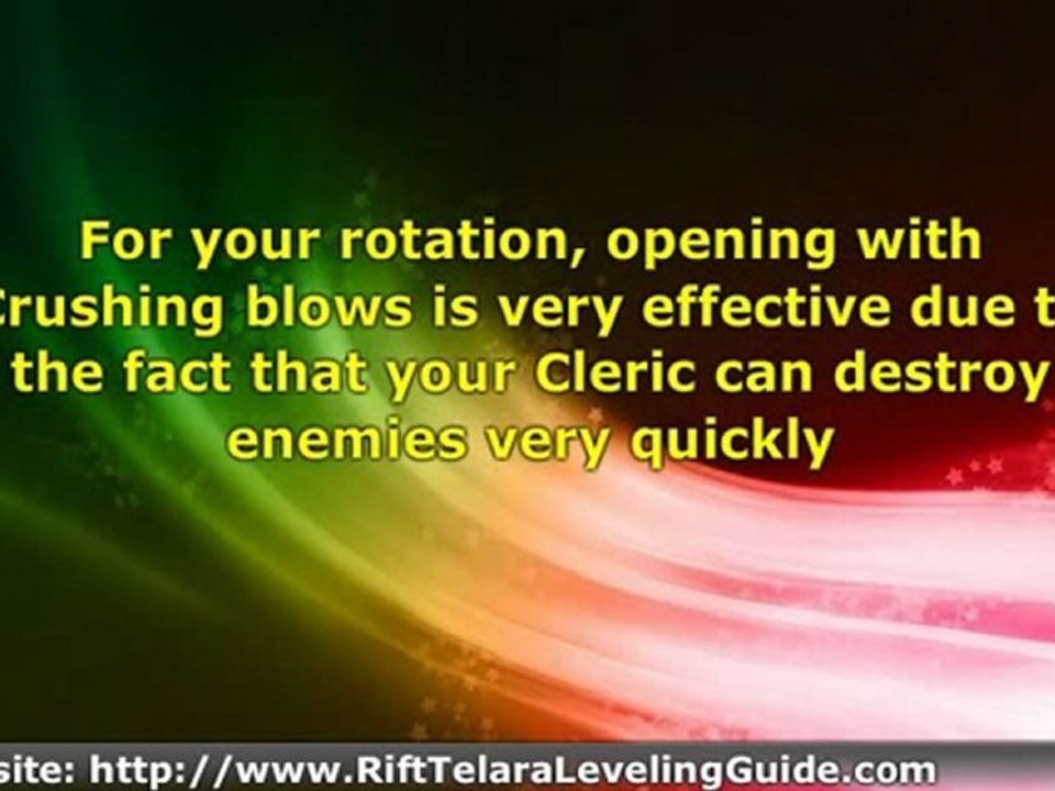 How to Level a Cleric in Rift  One Important Soul Tree Build