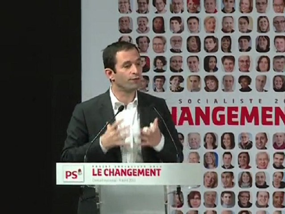 Discours de Benoît Hamon au conseil national du projet