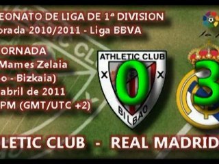 Jor.31: Athletic 0 - Real Madrid CF 3 (9/04/11)