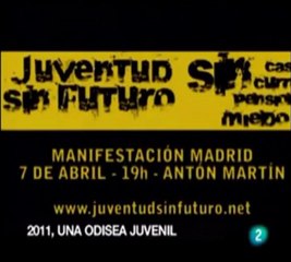 La plataforma Juventud Sin Futuro protesta contra la precariedad laboral y la especulación