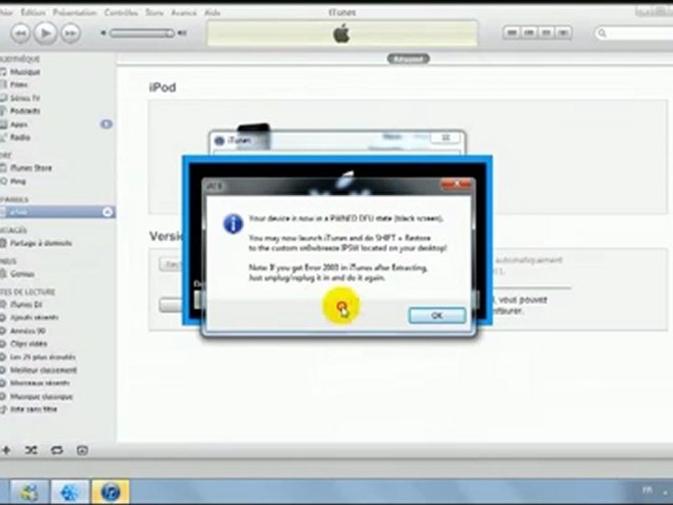 [fr] Jailbreak Firmware 4.2.1 ITouch 2g.3g4g, iPhone 3g.3gs et 4 et iPad avec SnOwBreeze 2.2