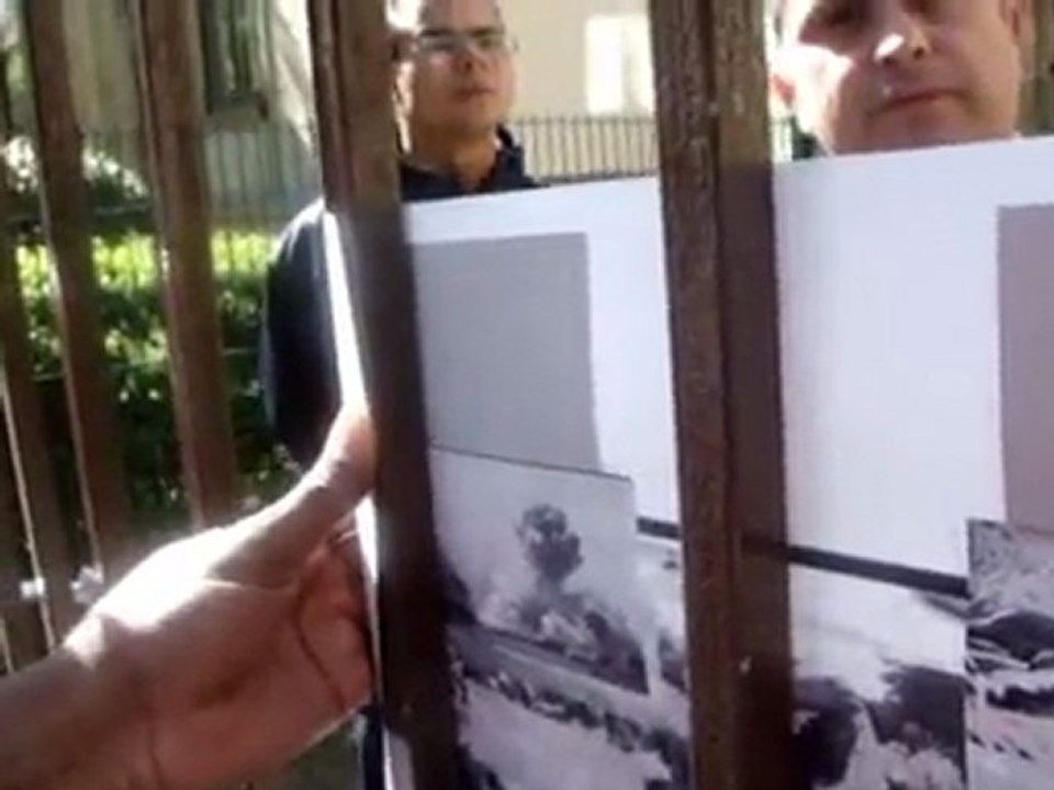 Manifestation à Frankfurt le 08.04.11contre l´intervention francaise en cote d´ivoire