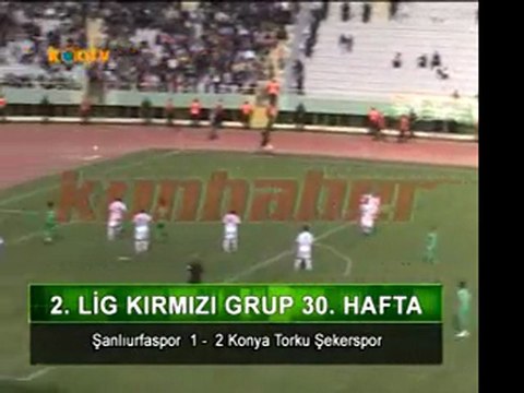 Şanlıurfaspor - Konya Torku Şekerspor karşılaşmasının golleri