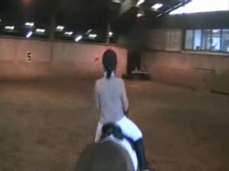 Marion sur Mavric en dressage C3 9ème, montfermeil le 03 avr 2011