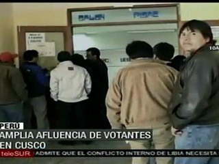 Sin incidentes, las elecciones en el interior de Perú