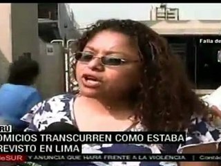 Comicios normales en Lima