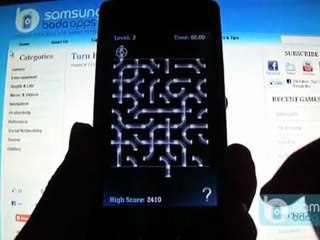 Turn Em Puzzle Game for Samsung Wave(Bada OS): Demo on s8530