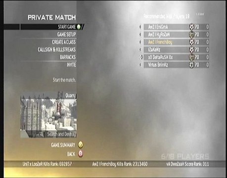 Arbitrage CODMW2 R D-H VII : Match n°1144187 AwZ vs CDP