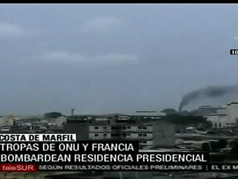 ONU bombardeó Residencia de Gbagbo en Costa de Marfil