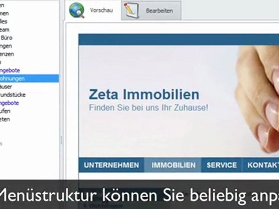 Kostenlose Website erstellen mit Zeta Producer Desktop CMS