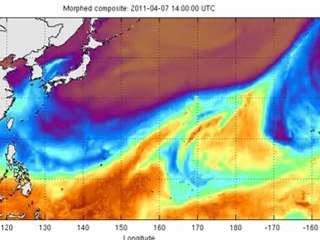 Precipitations au Japon le 7, 8 04 2011
