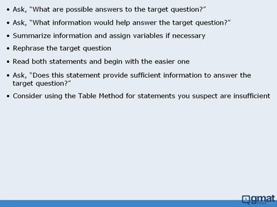 16 -  Data Sufficiency Strategies - Part II