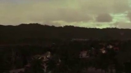 UFO Fleet in Hawaii mountains during sunset on April 2011.