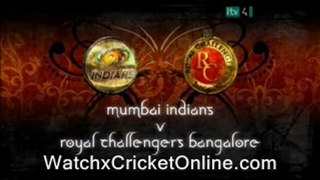 8th Match  Royal Challengers Bangalore vs Mumbai Indians