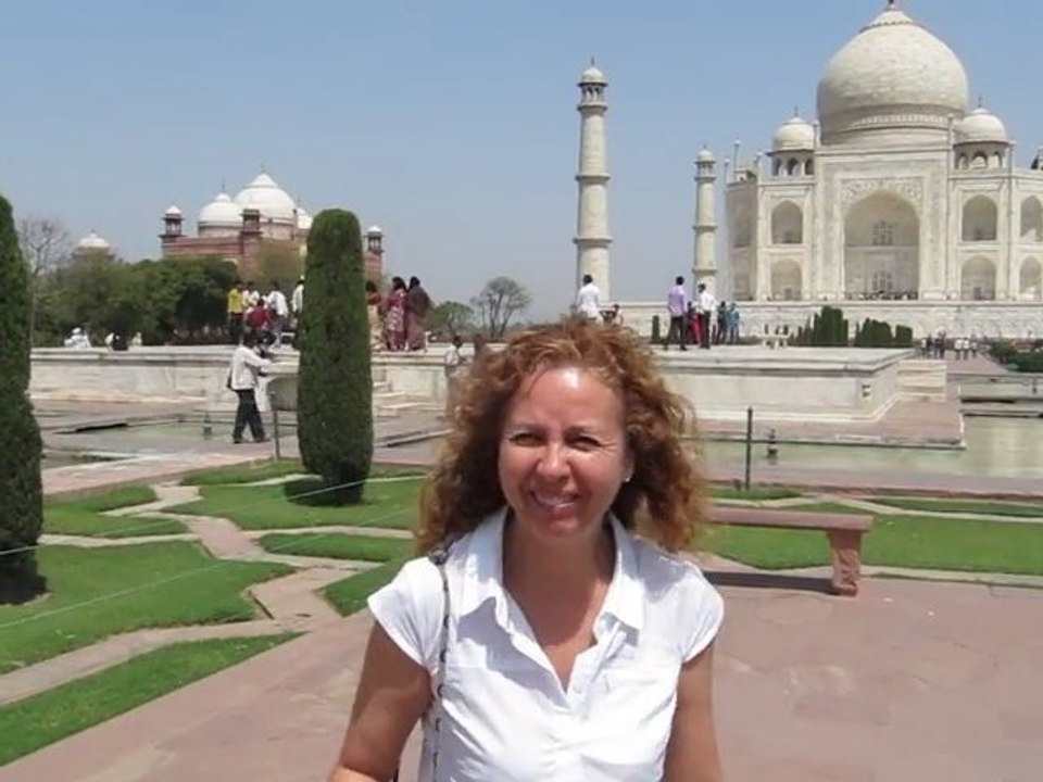 Paty au Taj Mahal
