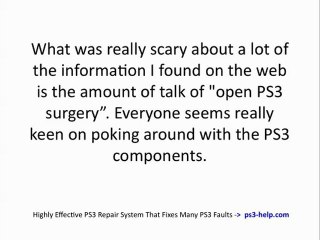 A Free  7 Step Troubleshooting System  for  Rectifing Some of the Most Common PS3 Console Faults