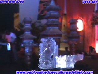 decoracion para 15 años -dragon chino de hielo- venezuela