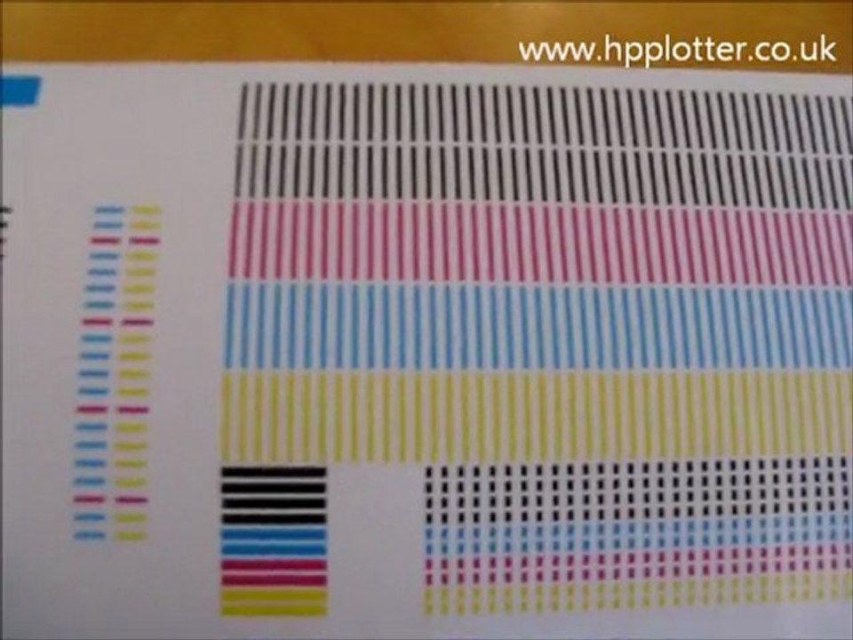 HP DesignJet 1050 repairs - Print head alignment