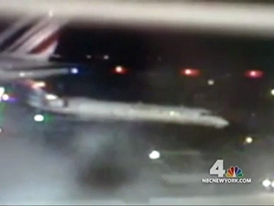 Airbus A380 Jumbo Jet Clips Tail Of Another Plane While Taxiing At JFK Airport