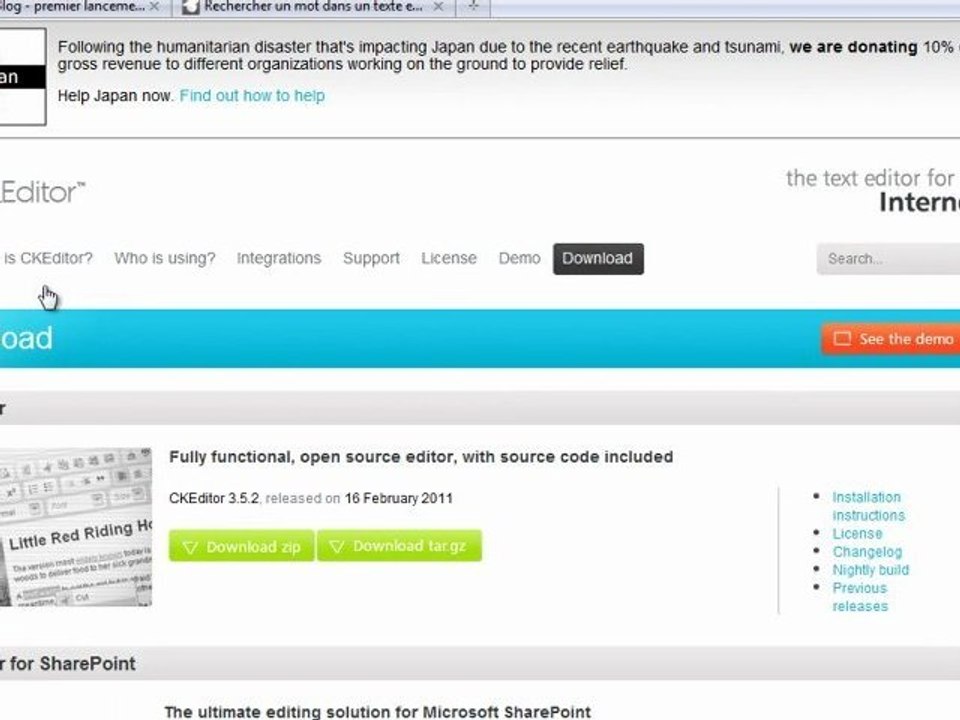 Tutoriel vidéo: Installation et configuration de Ckeditor avec l'aide de la librairy jquery