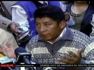 Llama Gobierno boliviano al diálogo con sindicatos