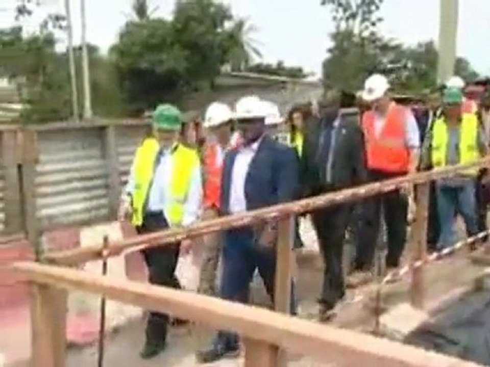 Visite des chantiers de l'émergence