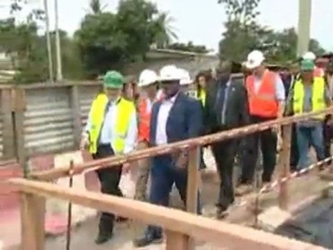 Visite des chantiers de l'émergence