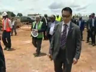 Visite des chantiers de la CAN