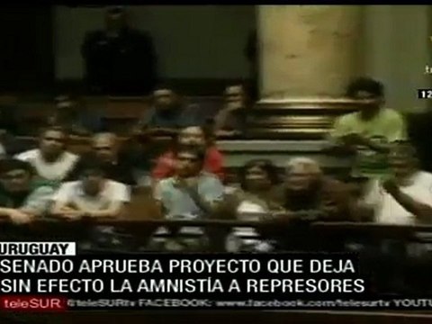 Senado uruguayo anula Ley que evita juicios a represores