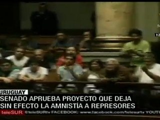 Senado uruguayo anula Ley que evita juicios a represores