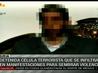 Gobierno sirio detiene célula terrorista