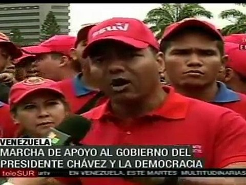 Venezolanos marchan para conmemorar rescate de la democracia