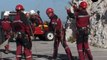 Exercice spectaculaire des marins pompiers (Marseille)