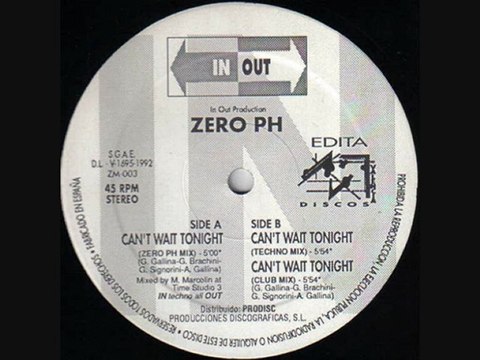 ZERO PH - A1. Can't Wait Tonight (Zero PH Mix)