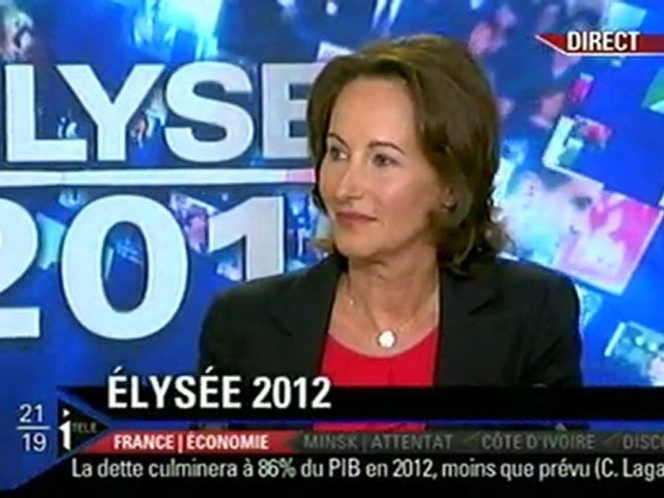 Ségolène Royal invitée de l'émission "Elysée 2012".