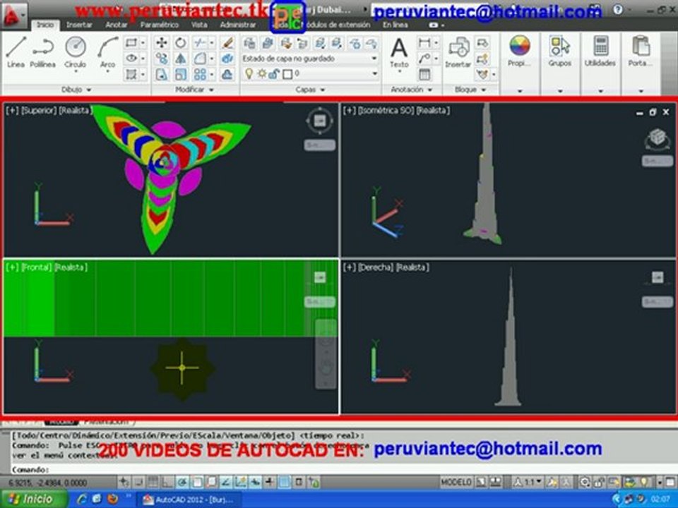 CURSO AUTOCAD 2012 , 200 VIDEOS SECRETOS DE AUTOCAD 2012 2D y 3D , 201 APRENDA EN CASA
