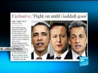 Kadhafi demande le départ de Sarkozy, d'Obama et de Cameron