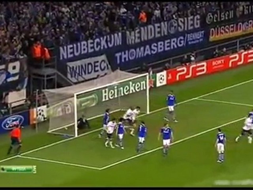 内田VS長友！　シャルケ 対 インテル　チャンピオンズリーグ '10-11 ベスト8 2nd leg