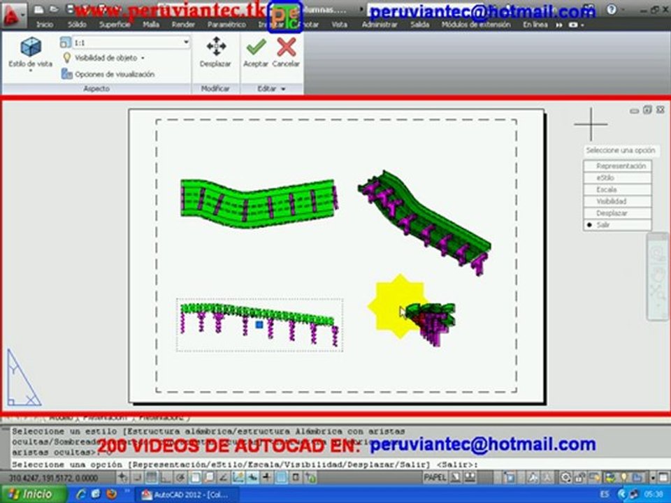 CURSO AUTOCAD 2012 , 200 VIDEOS SECRETOS DE AUTOCAD 2012 2D y 3D , 216 APRENDA EN CASA