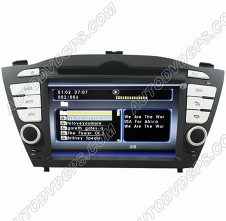 Hyundai Tucson ix35 GPS Navigation system with DVD Player
