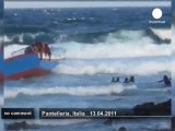 Migrant boat from Libya sinks off Italian coast - no comment