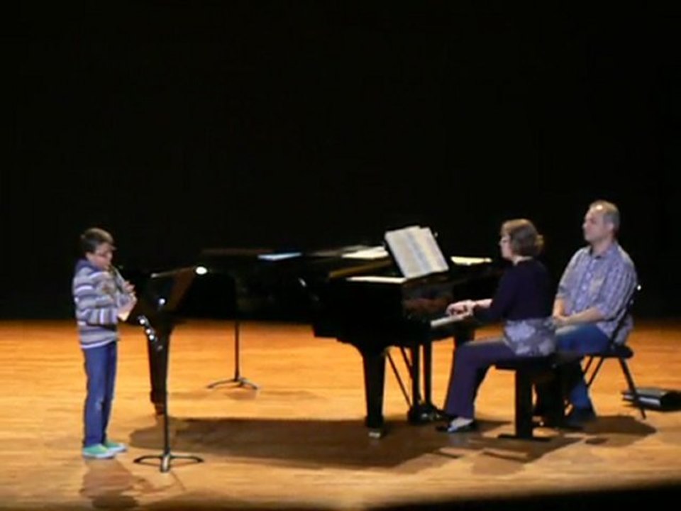 Guilhem joue Telemann au hautbois